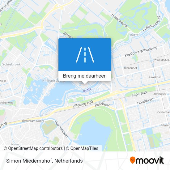 Simon Miedemahof kaart