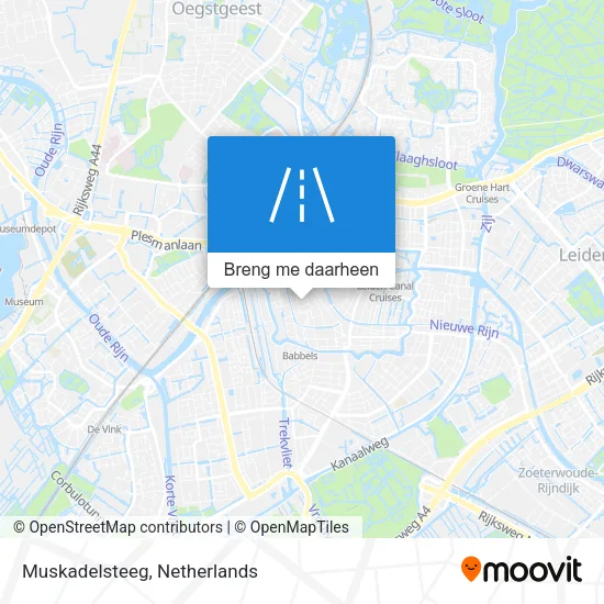 Muskadelsteeg kaart