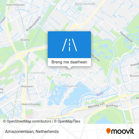 Amazonenlaan kaart