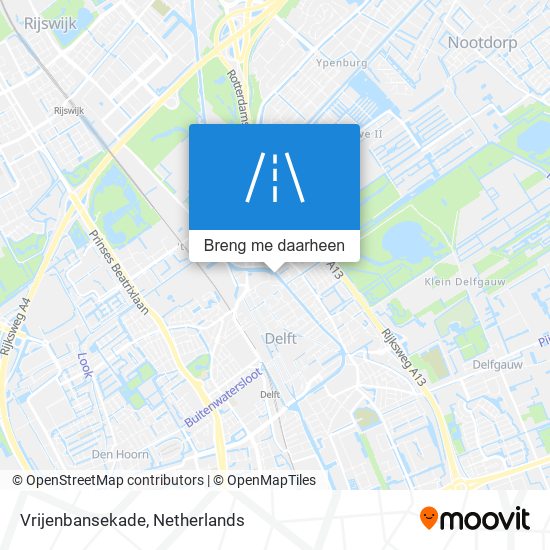 Vrijenbansekade kaart