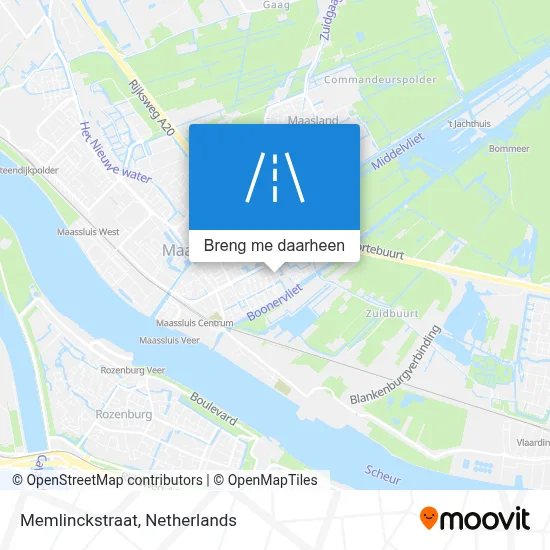 Memlinckstraat kaart