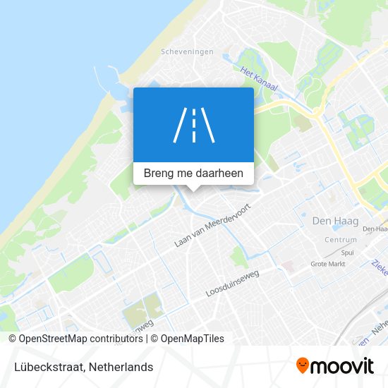 Lübeckstraat kaart