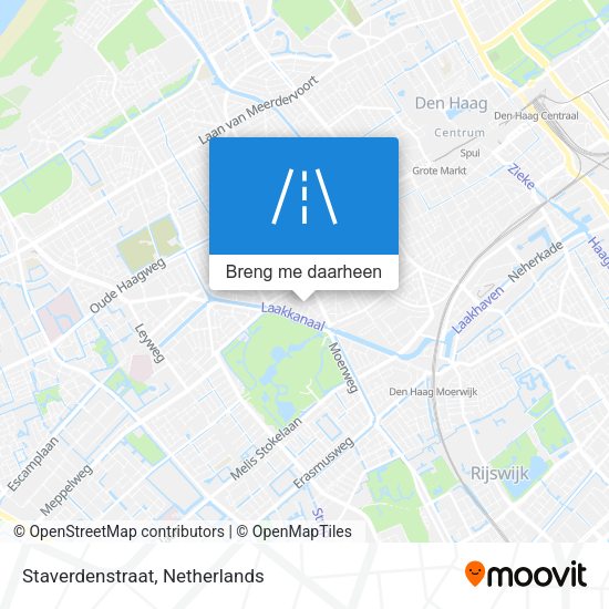 Staverdenstraat kaart