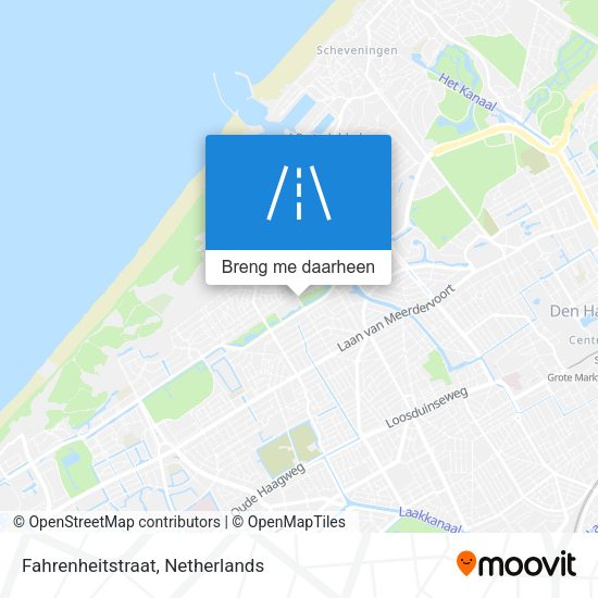 Fahrenheitstraat kaart