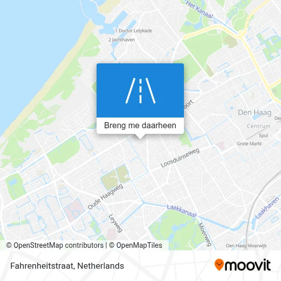 Fahrenheitstraat kaart