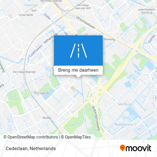 Cederlaan kaart
