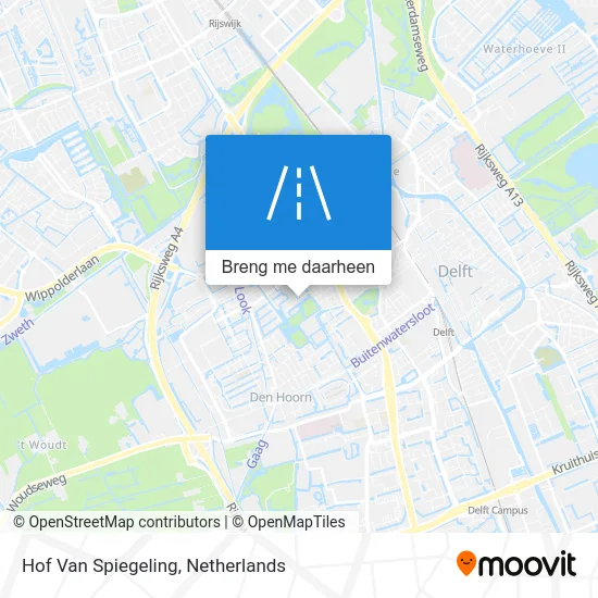 Hof Van Spiegeling kaart