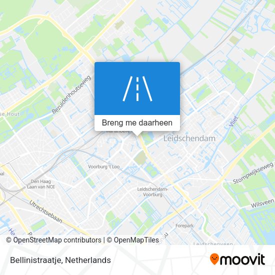 Bellinistraatje kaart