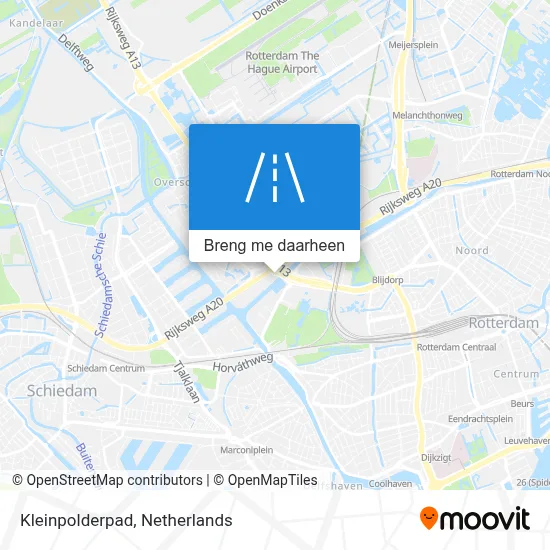 Kleinpolderpad kaart