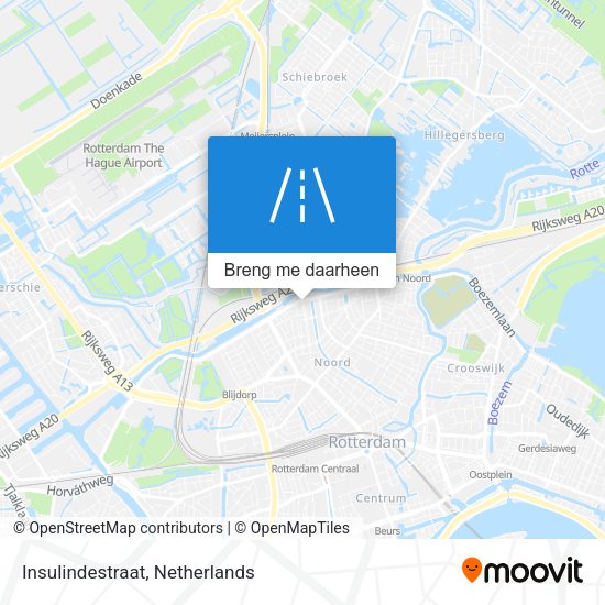 Insulindestraat kaart