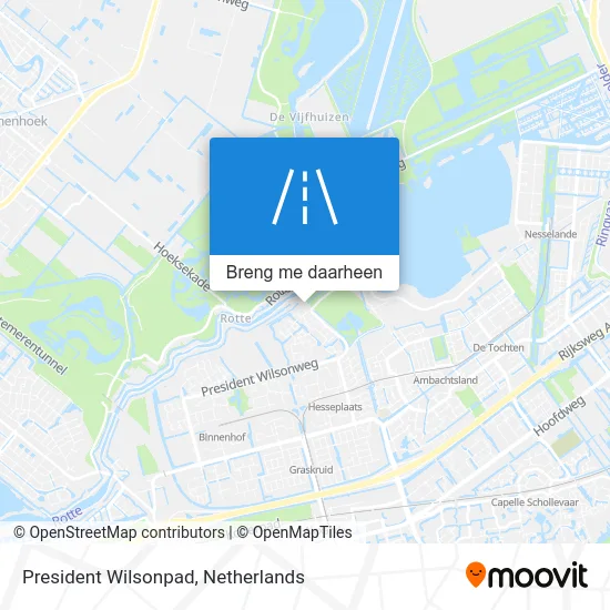 President Wilsonpad kaart
