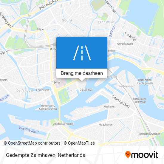 Gedempte Zalmhaven kaart