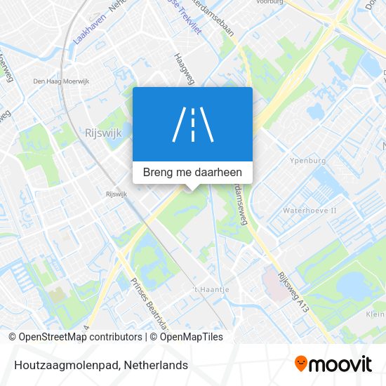 Houtzaagmolenpad kaart