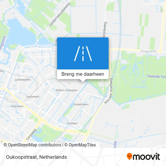 Oukoopstraat kaart