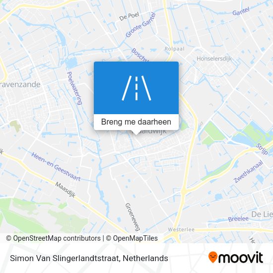 Simon Van Slingerlandtstraat kaart