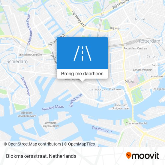 Blokmakersstraat kaart