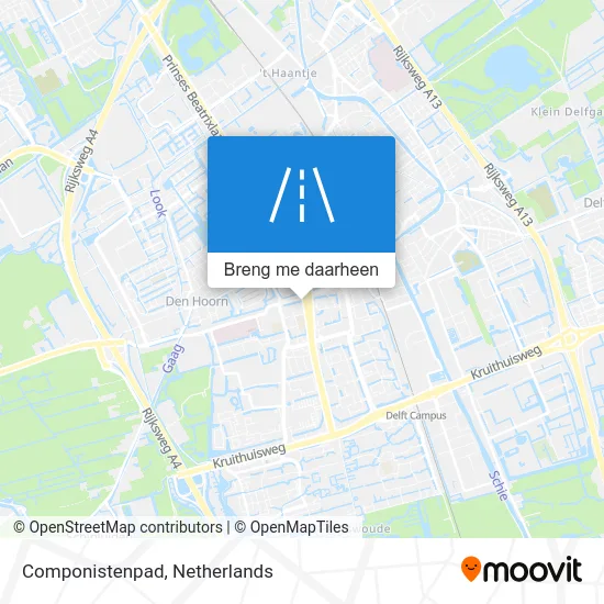 Componistenpad kaart