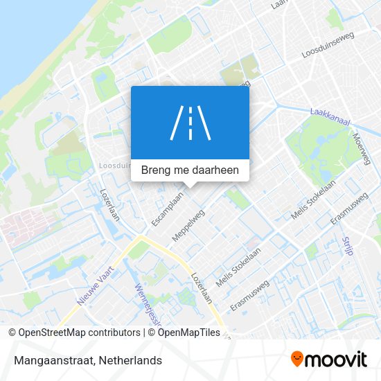 Mangaanstraat kaart