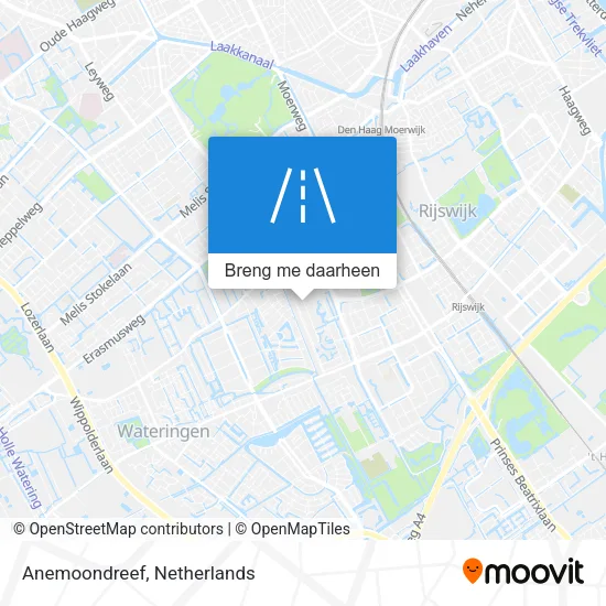 Anemoondreef kaart