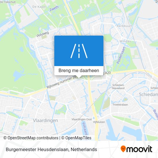 Burgemeester Heusdenslaan kaart