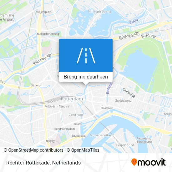 Rechter Rottekade kaart