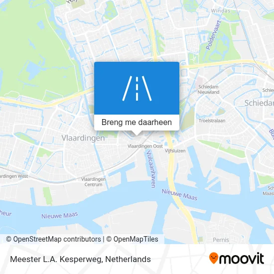 Meester L.A. Kesperweg kaart