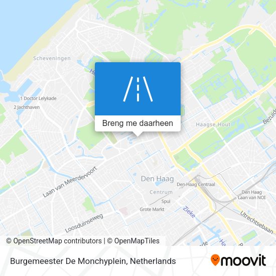 Burgemeester De Monchyplein kaart