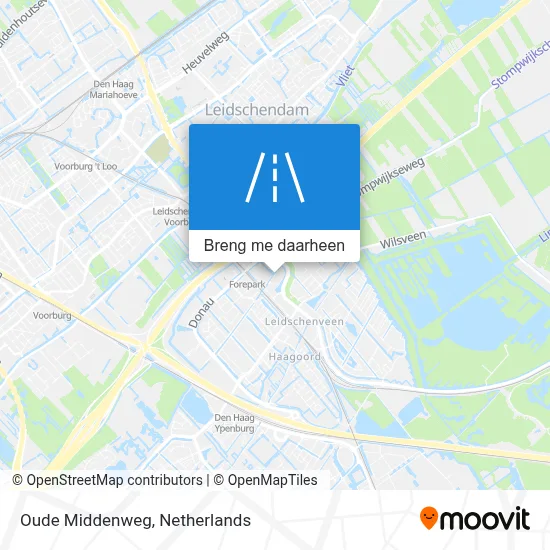 Oude Middenweg kaart