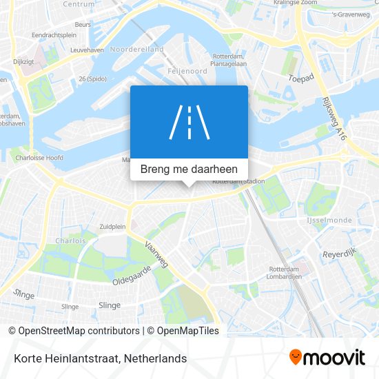 Korte Heinlantstraat kaart