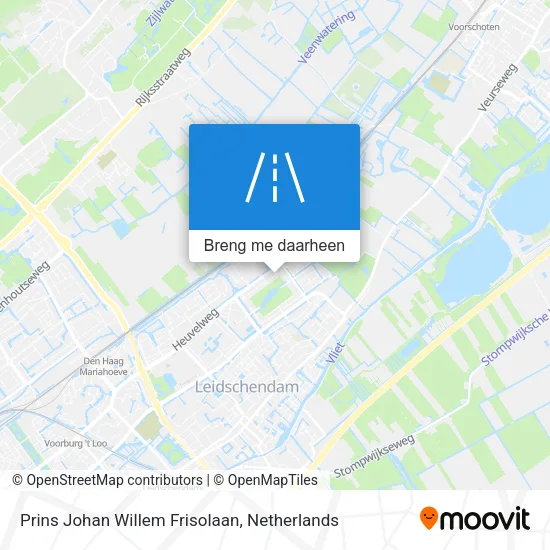Prins Johan Willem Frisolaan kaart
