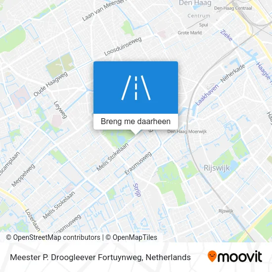 Meester P. Droogleever Fortuynweg kaart