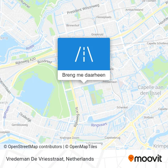 Vredeman De Vriesstraat kaart