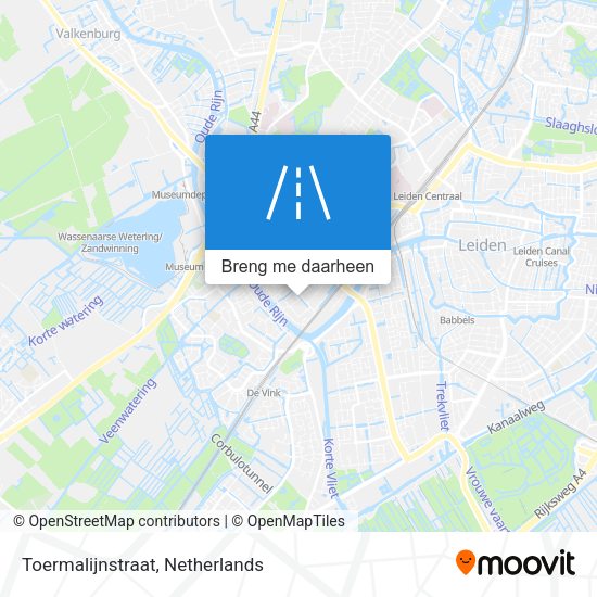 Toermalijnstraat kaart