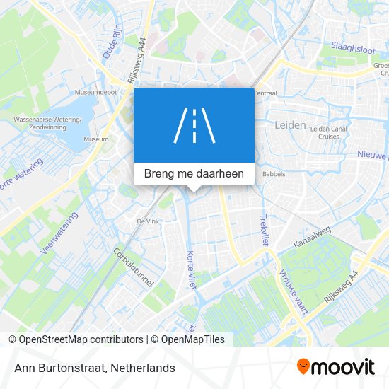 Ann Burtonstraat kaart