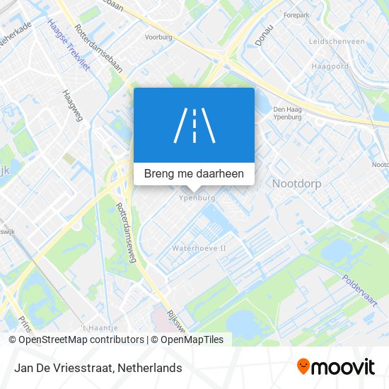 Jan De Vriesstraat kaart