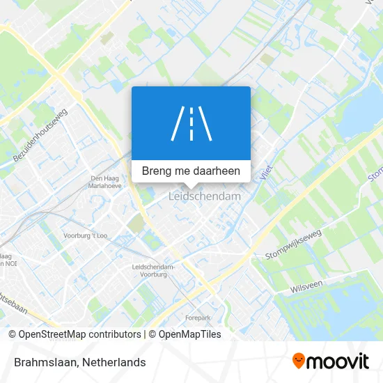 Brahmslaan kaart