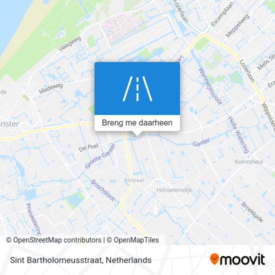 Sint Bartholomeusstraat kaart