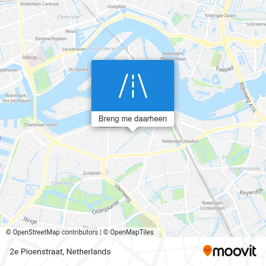 2e Pioenstraat kaart