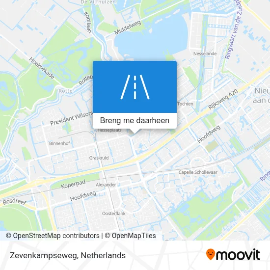 Zevenkampseweg kaart