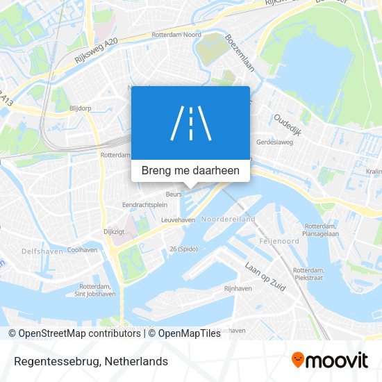 Regentessebrug kaart