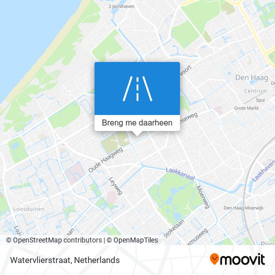 Watervlierstraat kaart