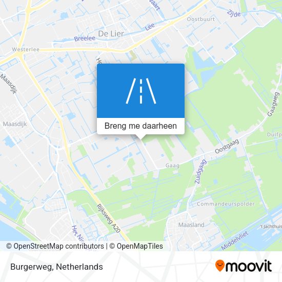 Burgerweg kaart