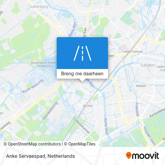 Anke Servaespad kaart