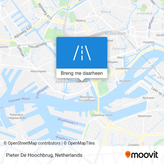 Pieter De Hoochbrug kaart