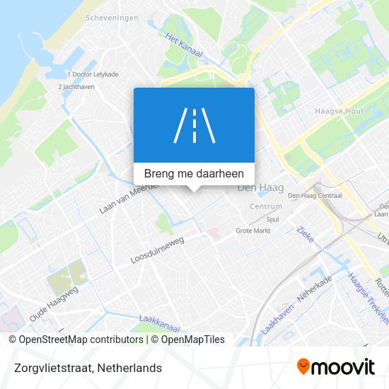 Zorgvlietstraat kaart