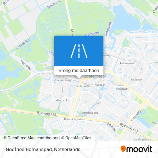 Godfried Bomanspad kaart