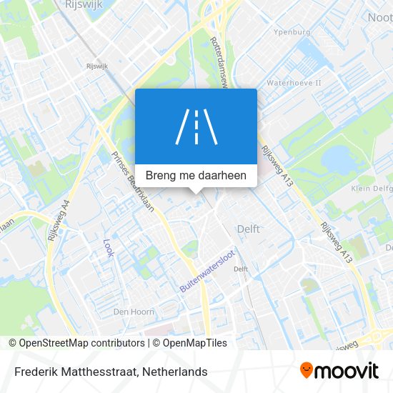 Frederik Matthesstraat kaart