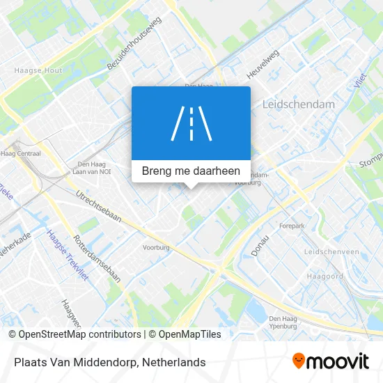 Plaats Van Middendorp kaart