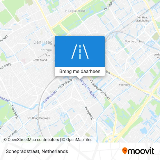 Schepradstraat kaart