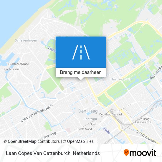 Laan Copes Van Cattenburch kaart